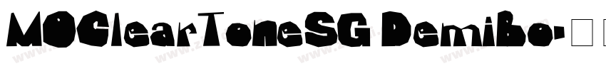MOClearToneSG DemiBo字体转换